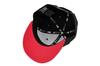 9FIFTY Flat Bill Snapback Cap [New Era] - BLACK/SCARLET