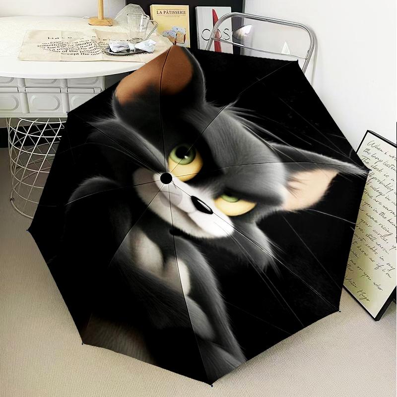 Jerry Adventure Umbrella Folding umbrella, automatic umbrella 8-Frame for Travel, camping Use Gift for Halloween Christmas