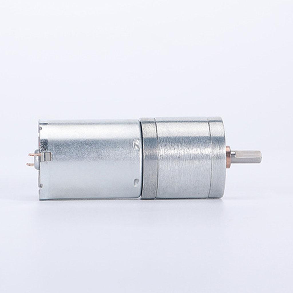 12~1360 RPM High Torque Reduction Electric Motor Micro Speed Geared Motor Eccentric Output Shaft 6V/12V/24V 25GA370