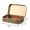 Card Storage Box Multifunction Accessories Portable Iron Rectangular Organizer Container Durable