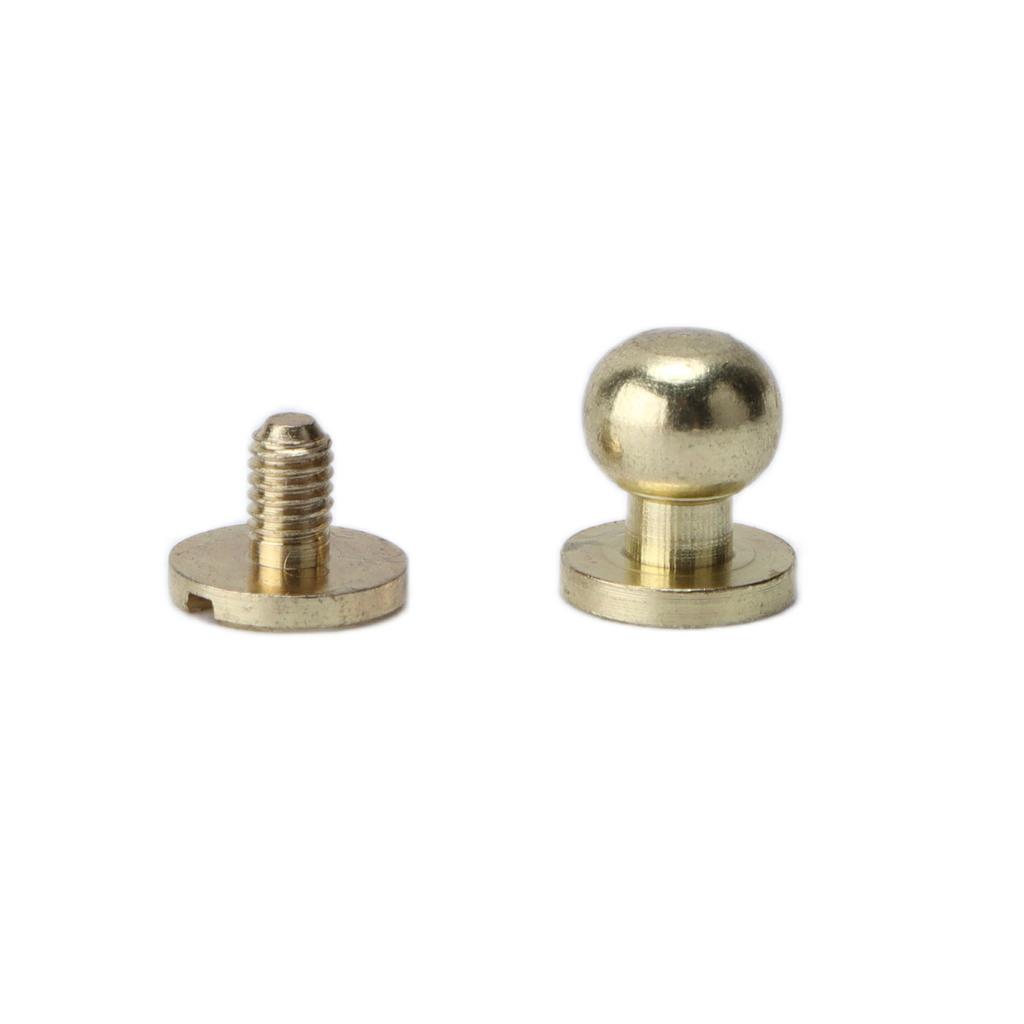 20set Brass Rivets Abrasion Resistance Imitation Gold Luggage Hardware Accessories for Craft Enthusiasts