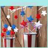 18 Pack Star Insert Branch Decorations With Plastic And Foam For Holiday Party Venue Setup