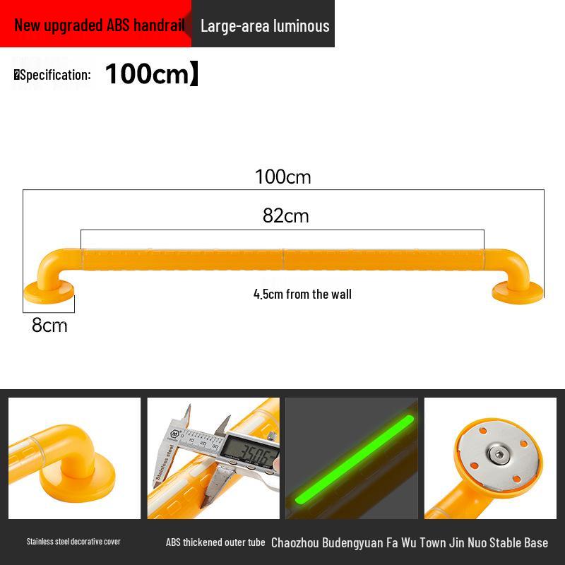 Stainless Steel Bathroom Handrail for Disabled, Elderly, and Pregnant Women