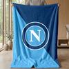 Coperta in Pile di Flanella Morbida Napoli FC Leggera Accogliente Calda Coperta da Lancio per Divano Letto Decorazione per la Casa