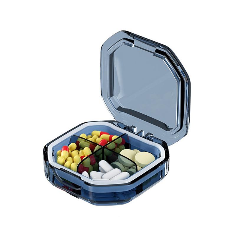 Mini Dispensing Environmental Protection Moisture-Proof Travel Independent Pill Portable Multi-cell Pill Box Packing Storage