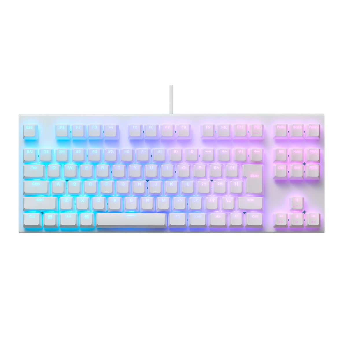 

REALFORCE Real Force Rapid Trigger Keyboard GX1 White Quiet 45g TKL size Capacitive contactless method Fastest operation Windows Kana Japanese layout