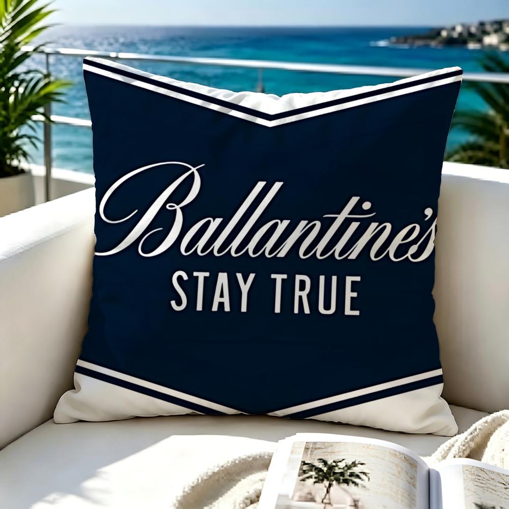 Brand Ballantines Cushion Cover Premium Skinfriendly Short Plush Pillow Cover Airy Casual Cushion For Hotel Homestay