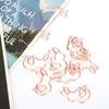 20Pcs Paper Clip  Gold Rabbit Shape Animal SpecialShaped Office Document Cute Pin