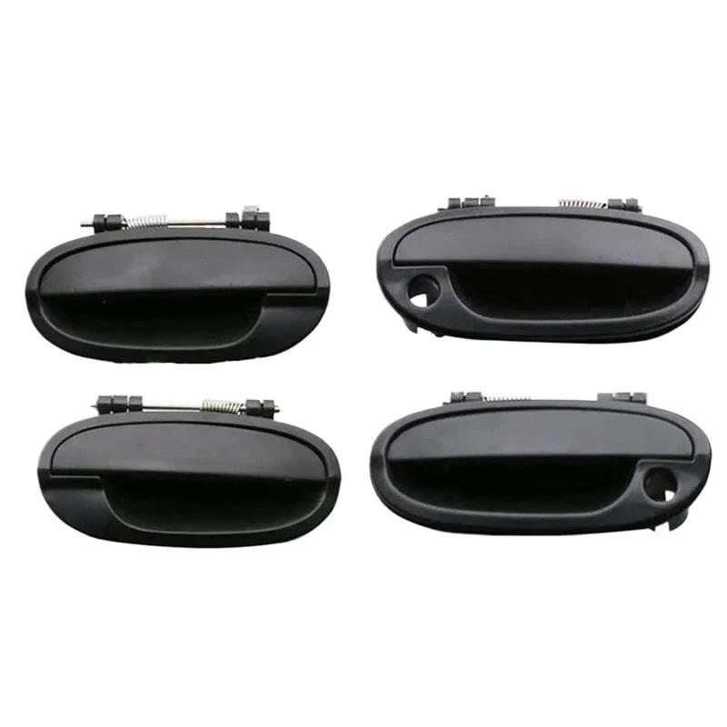 

4PCs Set Exterior Door Handles For 2005-2010 Chevrolet Spark M200 Daewoo Matiz M200 OEM 96601472 96601473 96601474 96601475 чорний