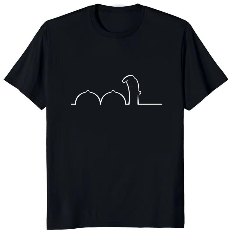 The Line Osvaldo Cavandoli T-Shirt Mode Hip Hop La Linea T-Shirt Lässig Rundhals Übergröße T-Shirt Damen Herren T-Shirts Tops weiß