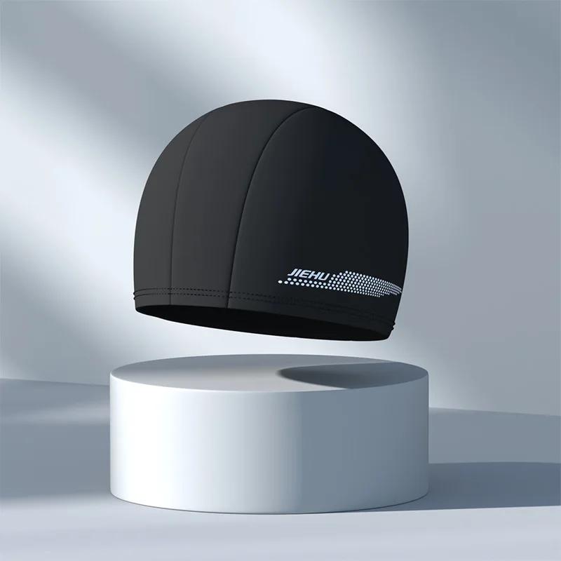 Swimming Caps for Men Women Elastic Nylon Ear Protection Long Hair Swimming Pool Hat Waterproof Bathing Caps Swim Accessories