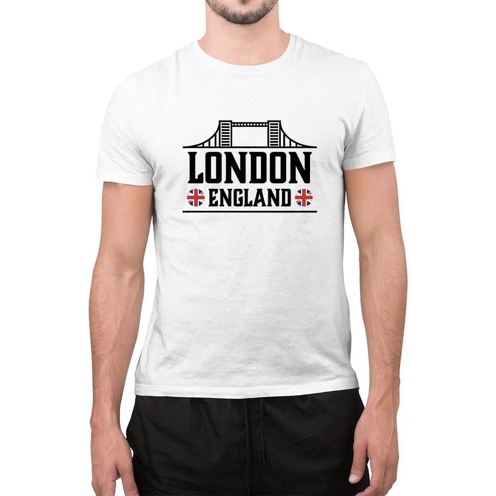 Union Jack London T-Shirt England Shirt Souvenir British Flag I Love London XL