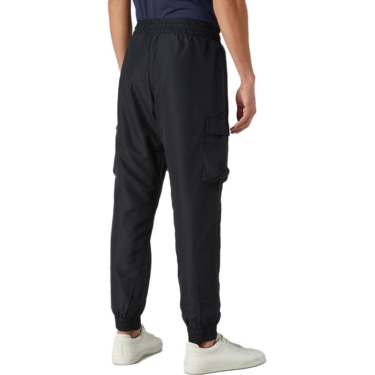 Emporio Armani Solid Mid-Rise Pocket Fitted Jogger Pants Men bottoms Black 6RPP02-PNETZ-1200
