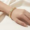 Hollow Out Chinese Flower Bangle Enamel Women's Hand Bracelet  Gifts for Women Girl