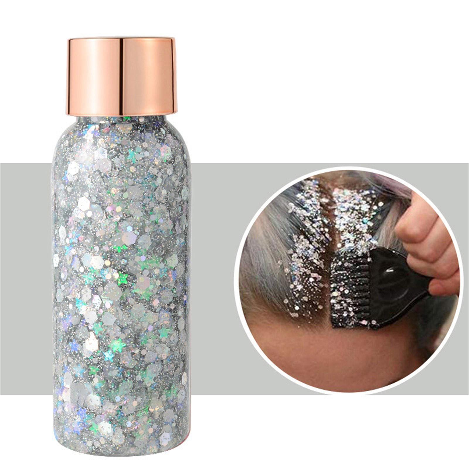 

Гель-блеск для тела Блеск для лица Гель для тела с блестками Жидкие тени для век Массивные блестки One Size