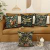 Set Of 4 Vintage Animal Pillow Covers, Velvet Cottagecore Decor, Embossed Owl Frog Design, Soft Polyester, No Insert