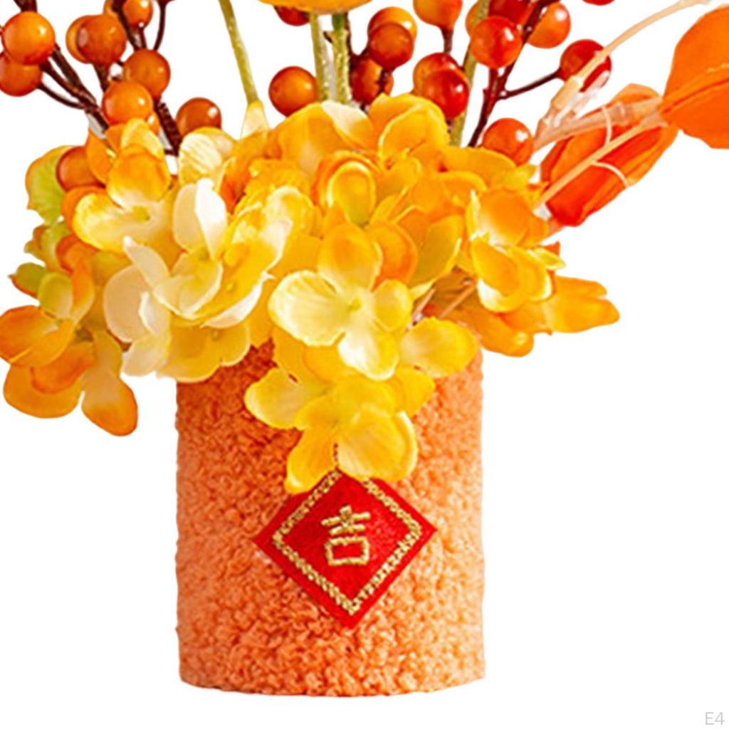 Artificial Bonsai Character Decorative Decoration Bouquet Chinese Year Ornaments Potted Flowers