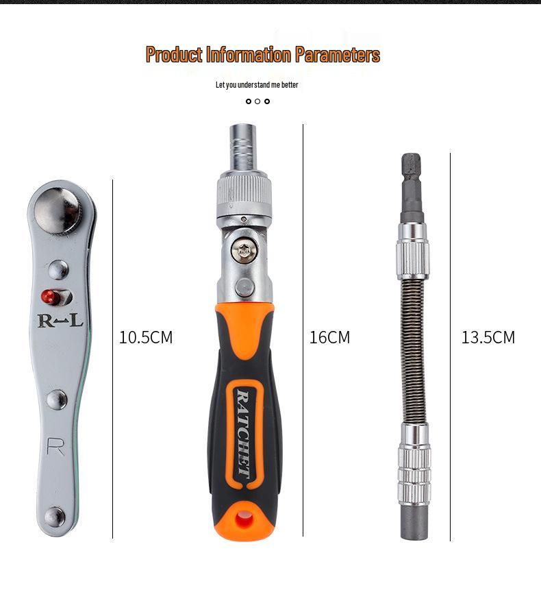 38-in-1 Multifunctional Household Ratchet and Phillips Screwdriver Set