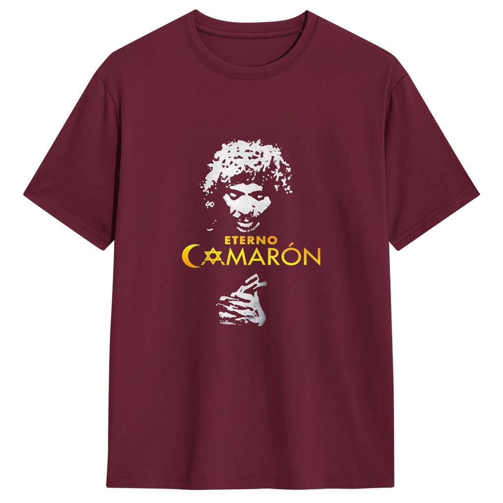 Camarone De La Isla T-Shirt Strand Reine Baumwolle T-Shirts Für Unisex Hip Hop Muster T-Shirt Kurzarm Ästhetische Kleidung