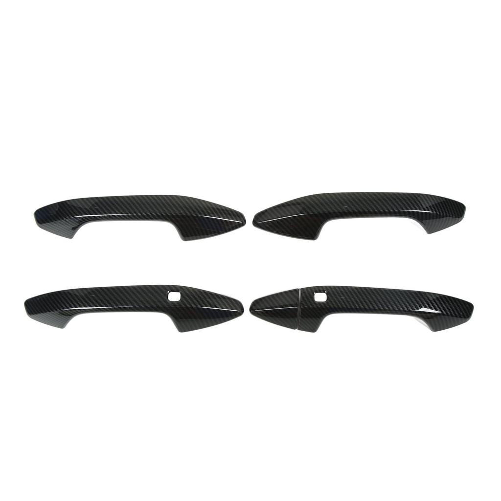 Car Exterior Door Handle Cover Carbon Fiber Style Outside Pull Out Handle Protector Cover Trims