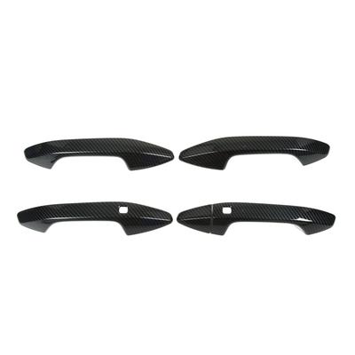 Car Exterior Door Handle Cover Carbon Fiber Style Outside Pull Out Handle Protector Cover Trims
