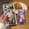D-Decor T-Theft A-Auto G-GTA Joc Video Carcasă Telefon Pentru IPhone 17 16 15 14 11 12 13 Pro Max Plus Pro Colorată Argintie Cover