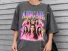 Custom Face Vintage Girlfriend Shirt Comfort Colors Boyfriend Graphic Tee Personalized Bootleg Couple Shirt for Her