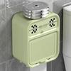 Nordic Style Checkerboard Bathroom Paper Towel Box Double Layer Shelf Waterproof No Perforated Wall Mounted Roll Paper Boxes