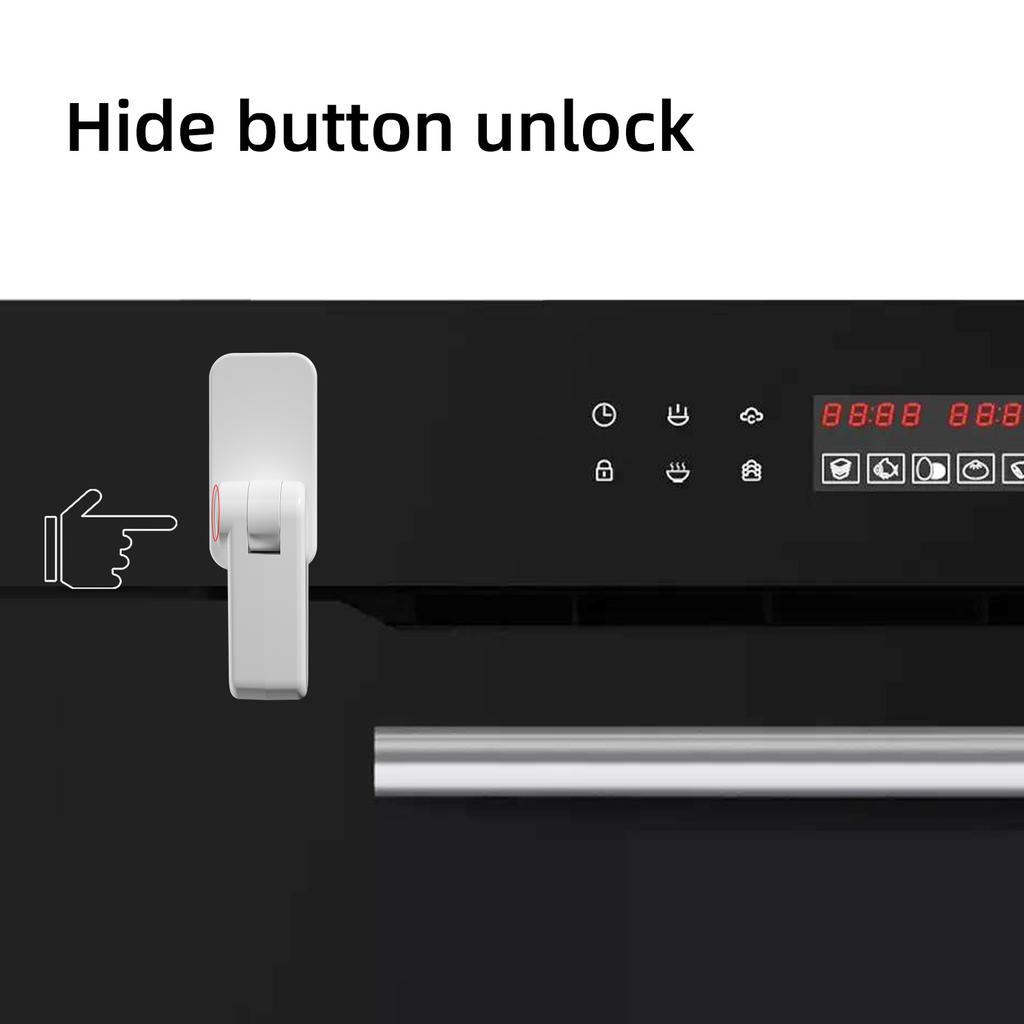 2pcs Latest Oven Lock with New Design for Baby Prevent Baby from Playing with Oven Doors Kids Safety Oven Door Stopper