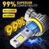 AUXITO 2X H10 H8 H9 H11 LED Canbus Error Free Fog Light 9005 hb3 9006 hb4 H16JP LED Headlight Fog Bulb 12V Yellow Head Lamp