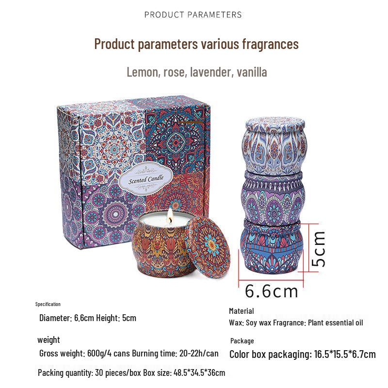 

Halloween Scented Soy Wax Candle Gift Set - Indoor Fragrance Party Favors