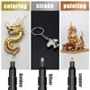 Chrome Mirror Marker Pen 2.0mm Waterproof Ink DIY Reflective Paint Pen Gold Silver Copper Marker Craft Model Painting Art Marker