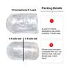 40pcs/20 Sets of Transparent Plastic Refillable Ornaments 3.15 in/8 Cm Reusable Packaging for Candy Small Gifts and Party Favors
