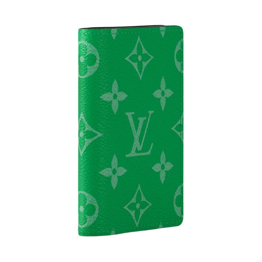 Louis Vuitton Pocket Organizer Monogram Flap Leather Wallet Women Wallet Green M83101