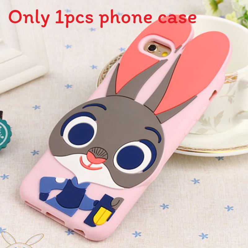 

Для Iphone 5 5s 6 6plus Zootopia Джуді Хоппс Нік Вайлд Силіконовий Чохол для Телефону з Міцним Дизайном для Дітей та Підлітків Pinkrabbit,iPhone6plus