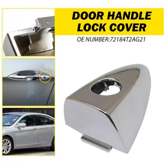 

LH Left Front Door Keyhole Handle Bezel Cover Chrome For 2013-17 Honda Accord