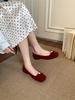 Grape mother spring new single shoes women's French soft-soled grandma shoes comfortable soft-soled not tired feet flat-soled casual shoes women