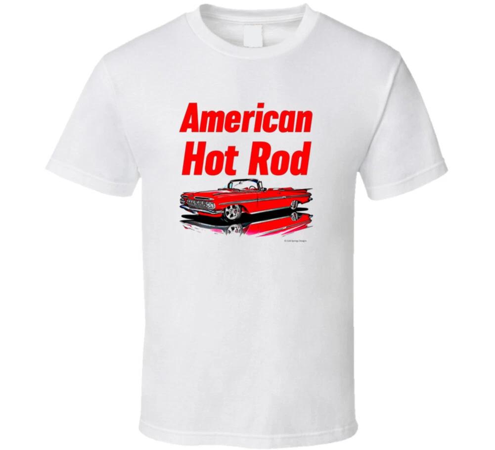 American Hot Rod 59 Impala Convertible Muscle Car Gift T Shirt XL