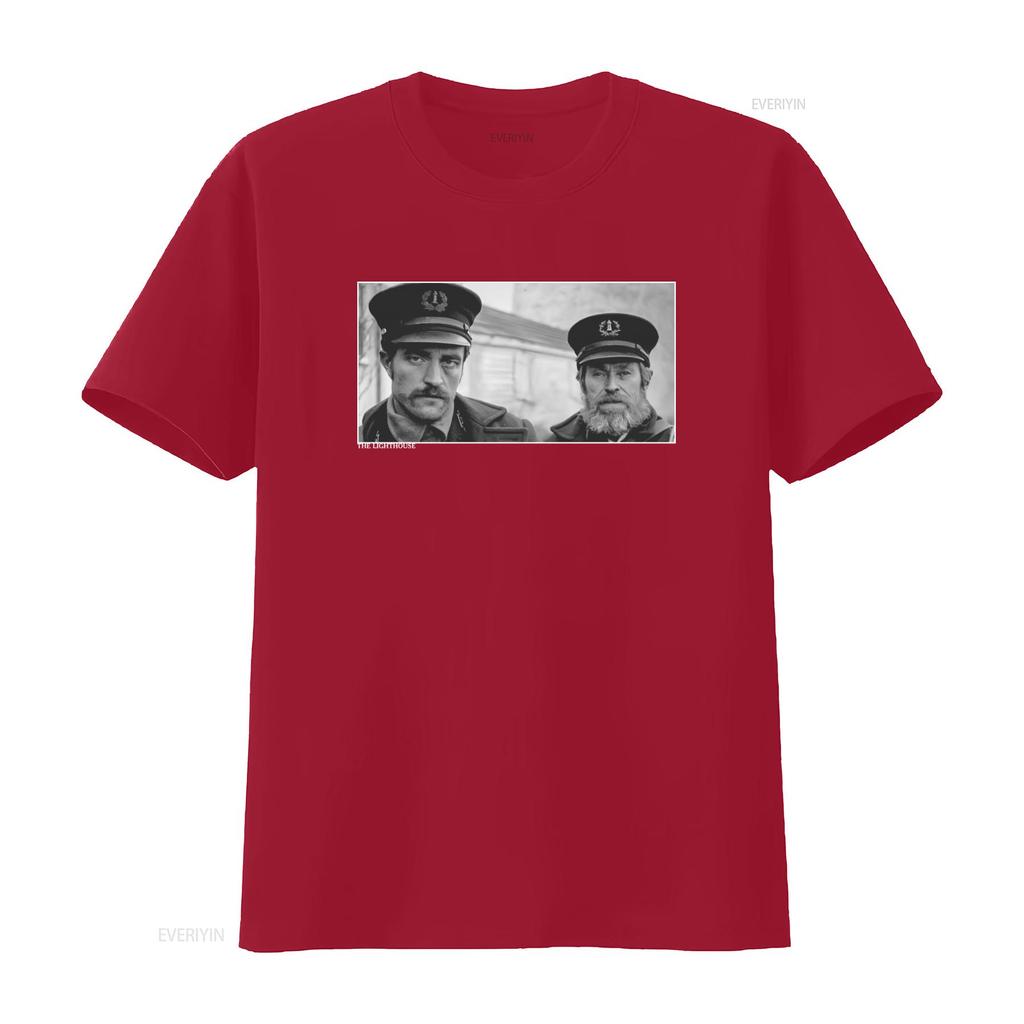 MenWomen The Lighthouse Movie T Shirt Featuring Robert Pattinson Willem Dafoe Directed by Eggers Vintage Washed Unisex Fashion