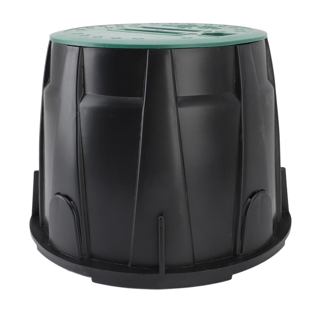 10in Valve Box PE Plastic LCV Lettering Protective Underground Irrigation Valve Box for Lawn Landscape