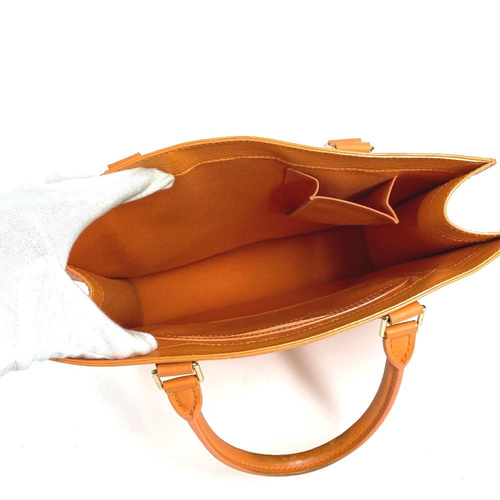 Louis Vuitton M5274H Epi Sac Plat PM Hand Bag Vertical Tote Bag Leather Orange
