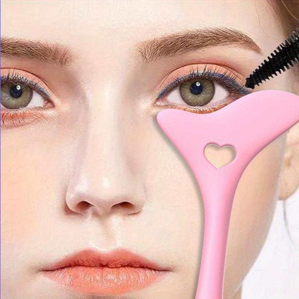 1 buc. șabloane pentru cremă de ochi din silicon Vârfuri de aripi ruj Ajutor pentru purtare Cremă de față Aplicator de mască Instrument de machiaj reutilizabil