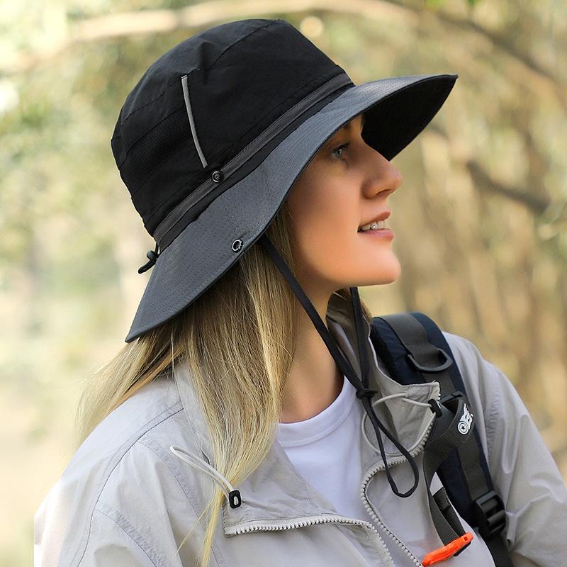 Sun Hats for Women with Ponytail Hole Wide Brim Outdoor Hat Packable Summer Beach Hiking Fishing Hats