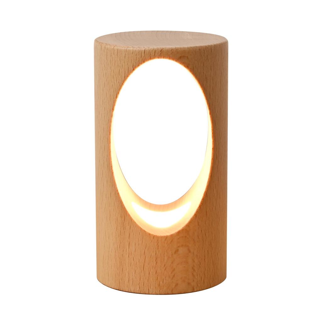 LED Wooden Desk Lamp, Bedroom Bedside Night Light, Dimmable LED Lighting, Creative Home Decor Table Lamp, Unique Housewarming Gift