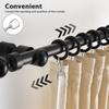 2Pcs 30Cm Transparent Acrylic Curtain Pull Rods Premium Drapery Pull Rods for Seamless Curtain Movement Easy Grip Clear Window