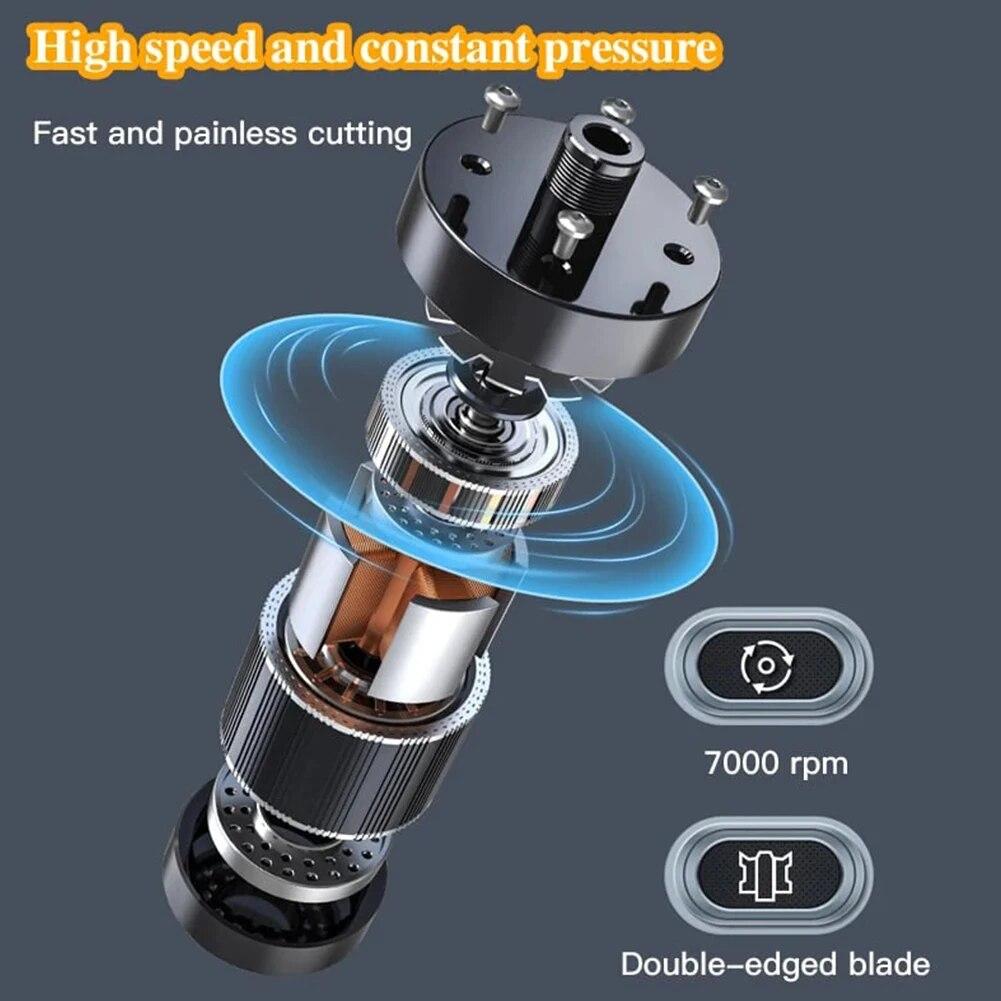 Nose Hair Trimmer USB Charging Dual-Edge Blades Electric Portable Men Mini Nose Hair Trimmer Face Care Kit Tools 7000 RPM