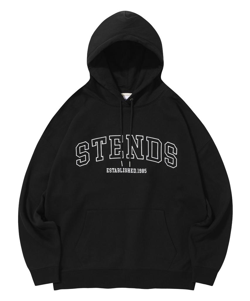 [M~4Xl] Original Stroke Logo Hoodie_Black