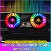 Smart RGB Pickup Lichter LED 3D Umgebungs Lampe Sound Control Musik Rhythmus Lichter Lufterfrischer für Auto Gaming TV Kreative Decora