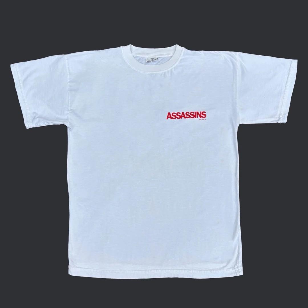 Assassins 1995 90s Vintage Stallone Banderas Movie Warner Bros Promo Unisex T-Shirt XL