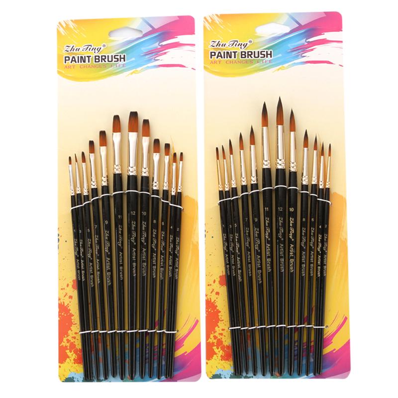 Buy Black Pointed Watercolor Paint Water Brush Painting Supplies